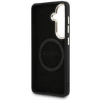 Husă Guess Samsung Galaxy S26 Perforated Logo MagSafe, negru – imagine 4