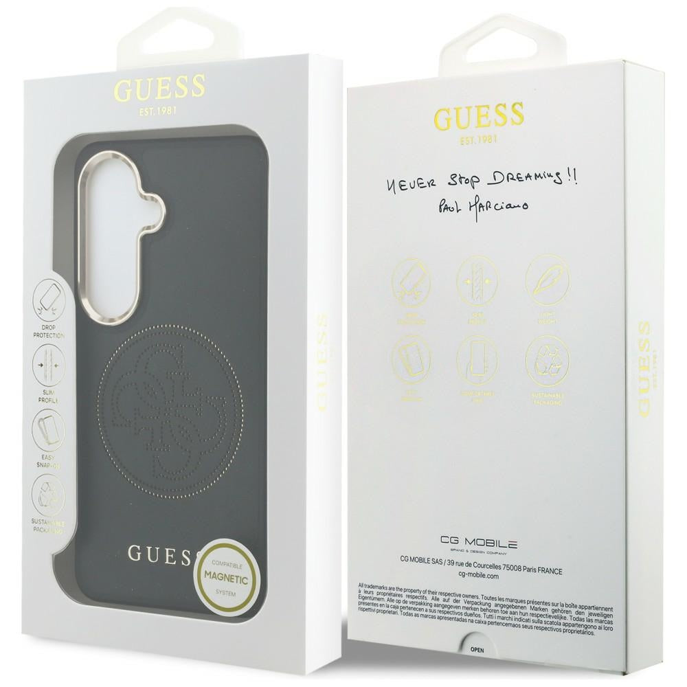 Husă Guess Samsung Galaxy S26 Perforated Logo MagSafe, negru – imagine 7