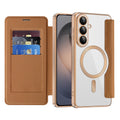 Husă flip Techsuit SmartMag Book Galaxy S26 – Maro – imagine 1