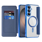 Husă flip Techsuit SmartMag Book Galaxy S26 – Albastru – imagine 7
