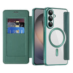 Husă flip Techsuit SmartMag Book Galaxy S26 – Verde – imagine 3