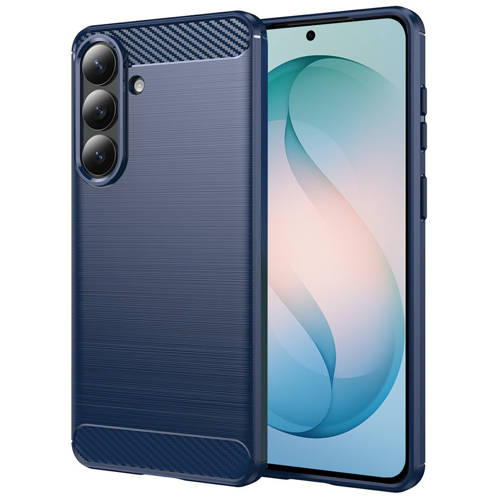 Husă Techsuit Carbon Silicone Galaxy S26 Plus – Albastru – imagine 2
