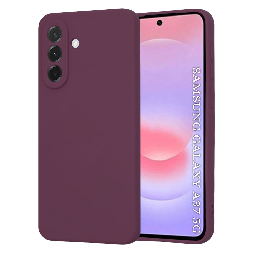 Husă din silicon Techsuit SoftFlex Galaxy A37 5G / A36 5G – Roșu prună – imagine 14