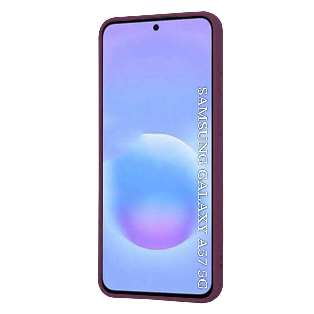 Husă din silicon Techsuit SoftFlex Galaxy A57 5G – Roșu prună – imagine 12