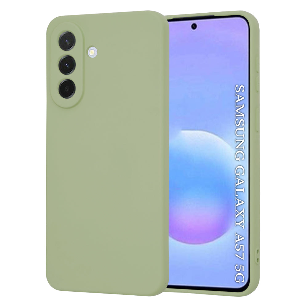 Husă din silicon Techsuit SoftFlex Galaxy A57 5G – Verde matcha – imagine 5