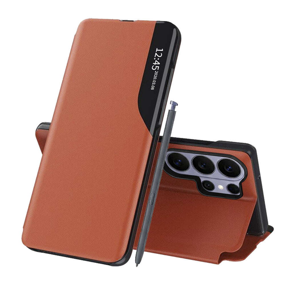 Husă flip Techsuit eFold Galaxy S26 Ultra – Portocaliu – imagine 1