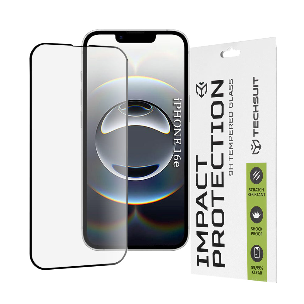 Folie sticlă Techsuit 111D iPhone 16e / 17e, full glue 9H – imagine 1