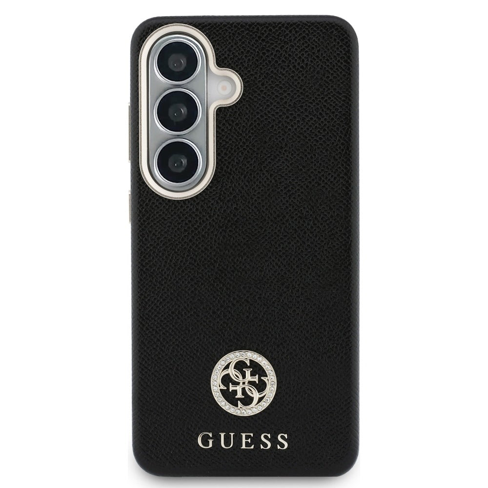 Husă Guess Samsung Galaxy S26 Plus Rhinestone Round Logo, negru – imagine 1