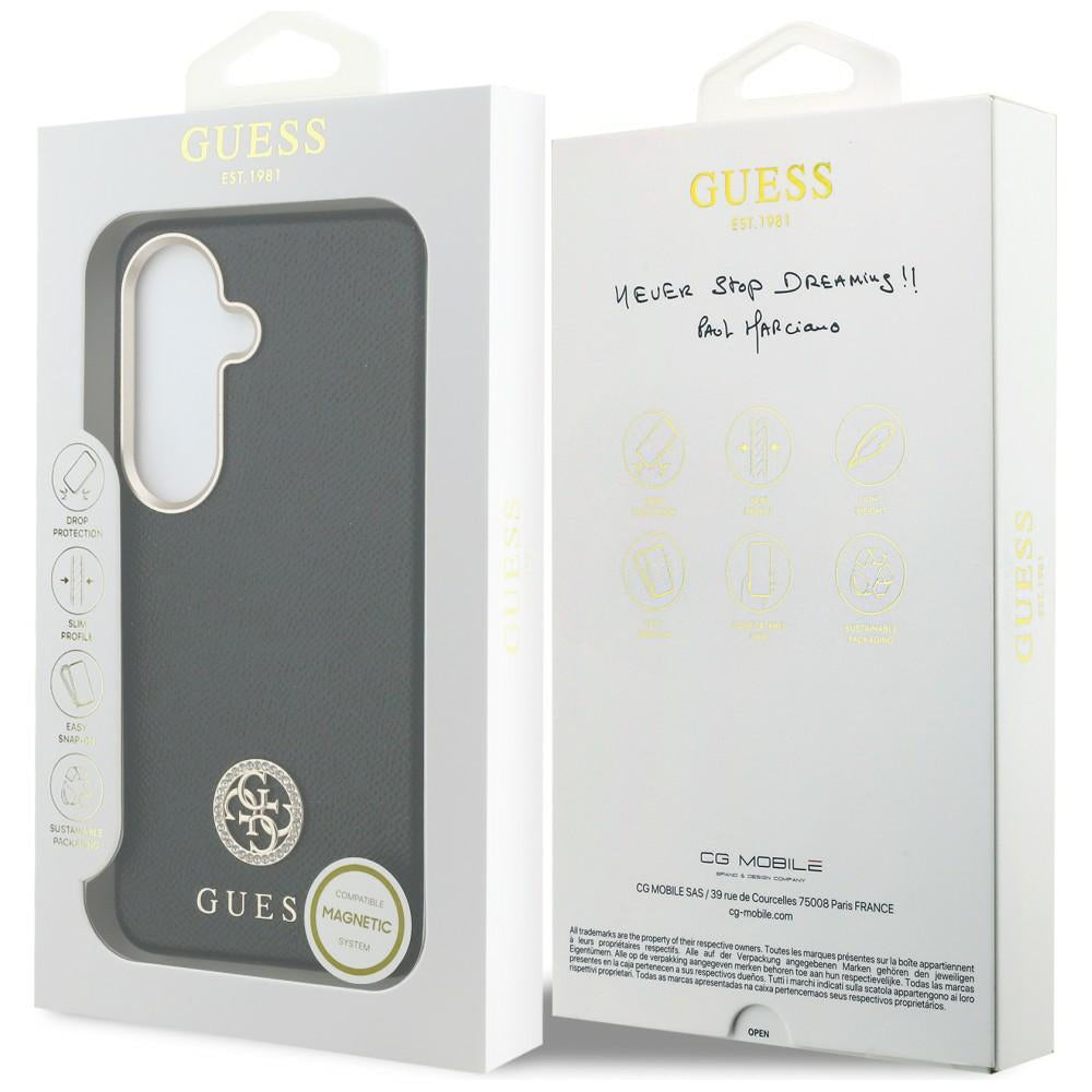 Husă Guess Samsung Galaxy S26 Plus Rhinestone Round Logo, negru – imagine 7