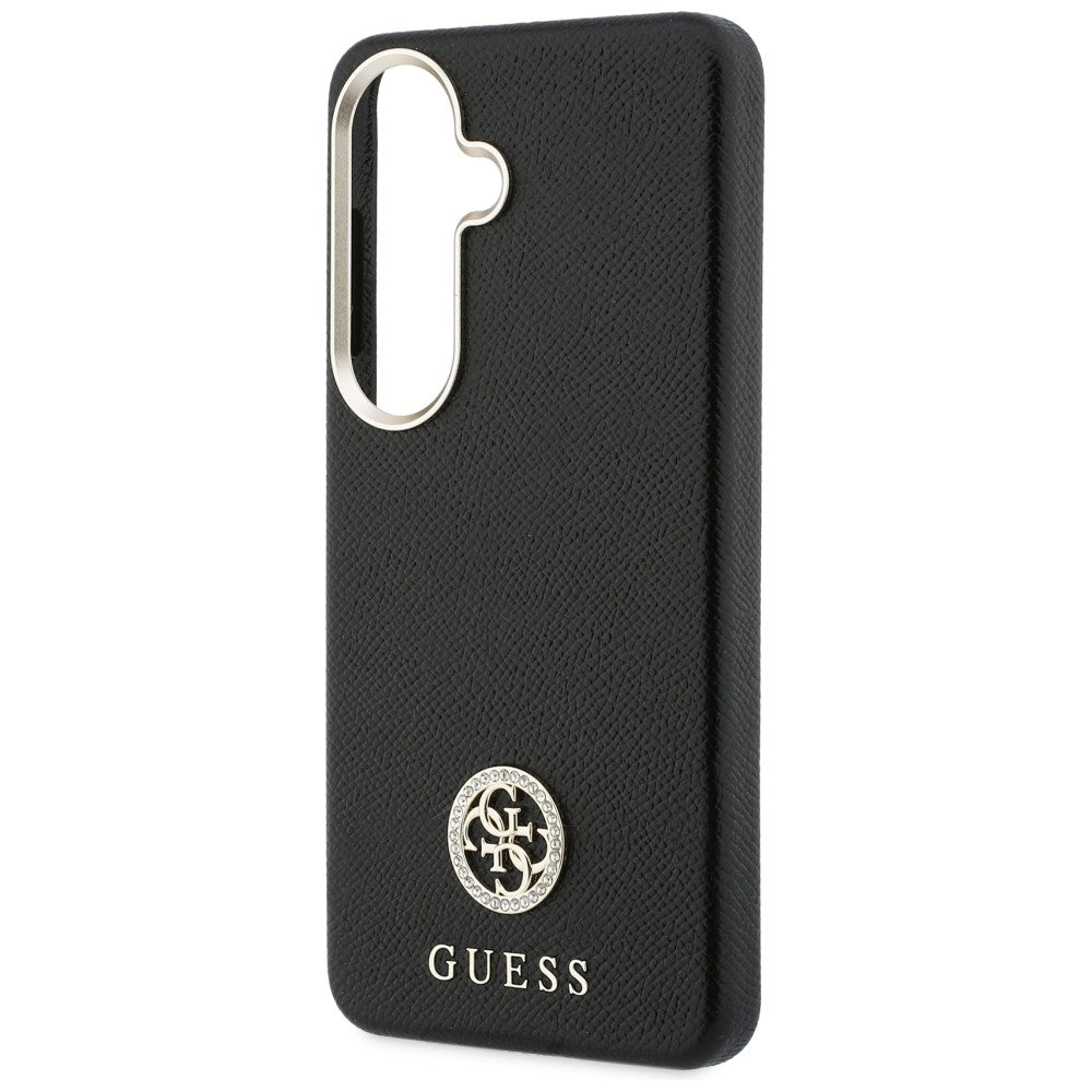 Husă Guess Samsung Galaxy S26 Plus Rhinestone Round Logo, negru – imagine 5