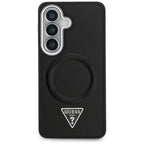 Husă Guess Samsung Galaxy S26 Embossed Ring Triangle Logo, negru – imagine 1