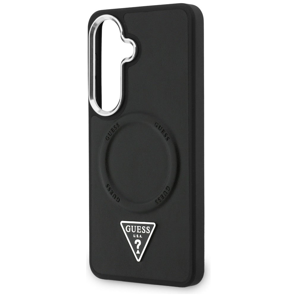 Husă Guess Samsung Galaxy S26 Embossed Ring Triangle Logo, negru – imagine 5