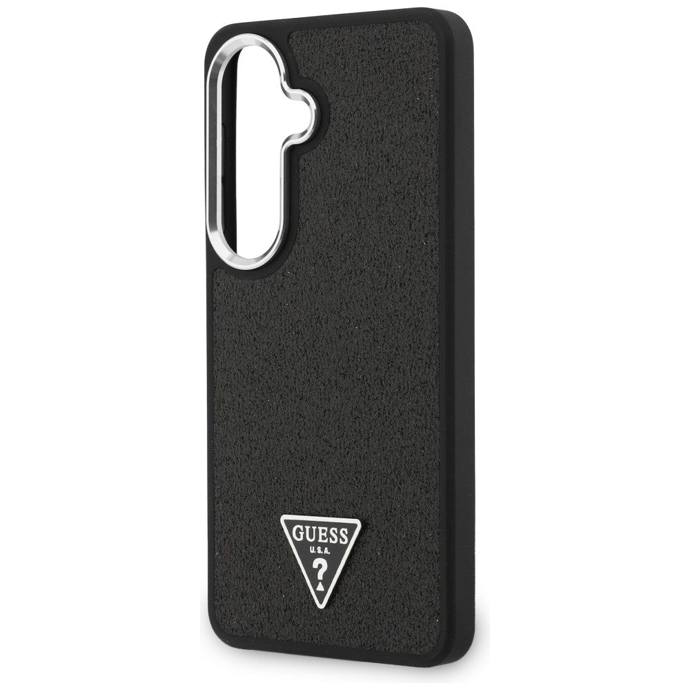 Husă Guess Samsung Galaxy S26 Plus Fixed Glitter Triangle Logo, negru – imagine 5