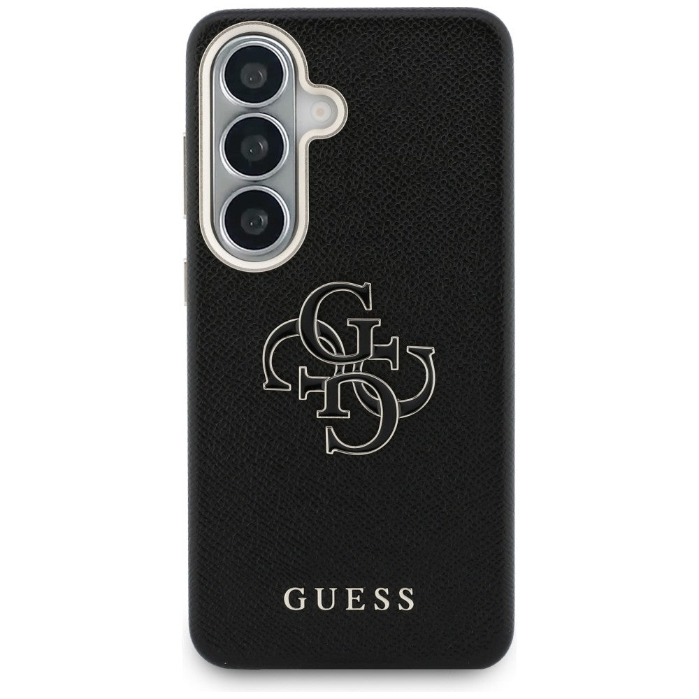 Husă Guess Samsung Galaxy S26 Plus Grained Big 4G Metal Logo, negru – imagine 1