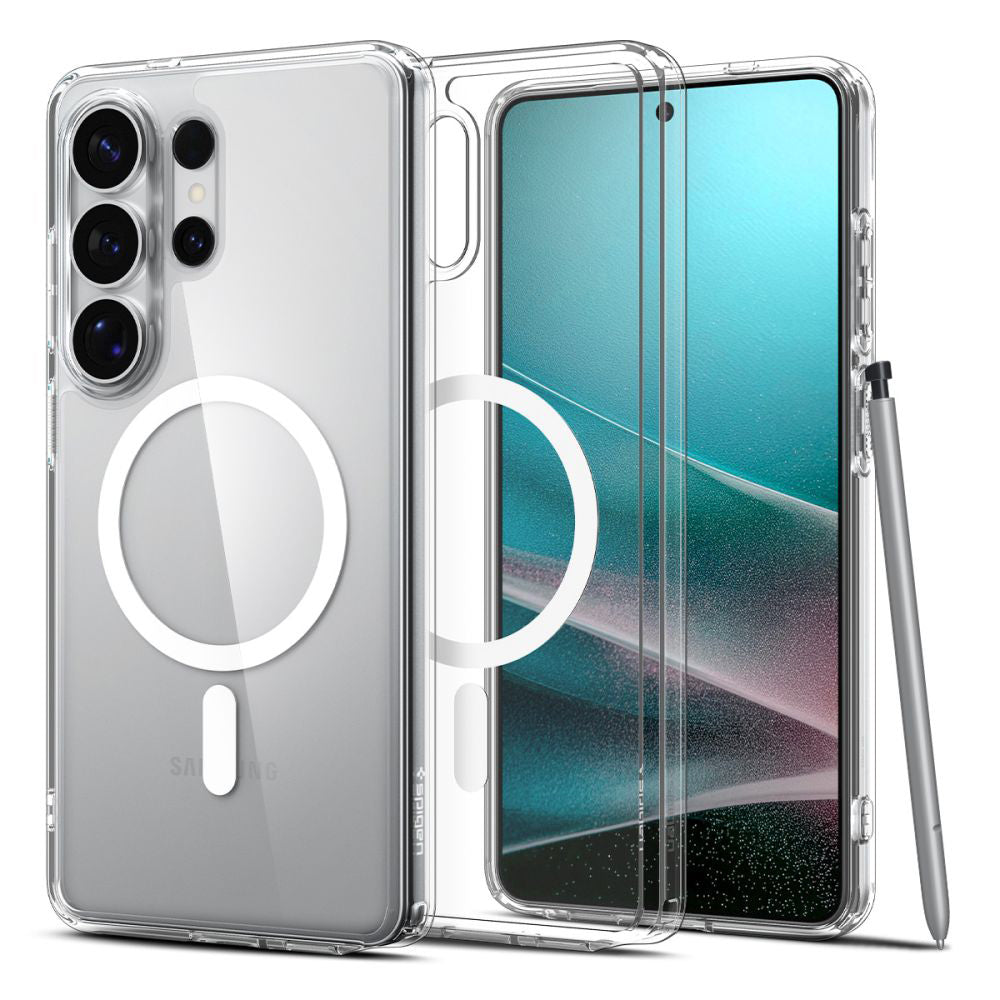 Husă Spigen Ultra Hybrid MagSafe Galaxy S26 Ultra – Transparent / Alb – imagine 8