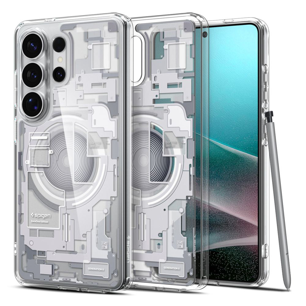 Husă Spigen Ultra Hybrid MagSafe Galaxy S26 Ultra – Zero One Alb – imagine 26