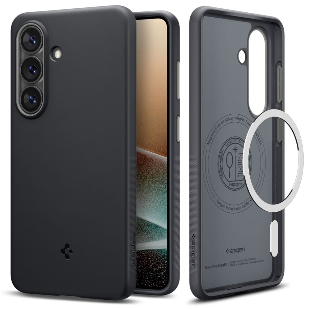 Husă Caseology Nano Pop MagSafe Galaxy S26 – Black Sesame (negru) – imagine 8