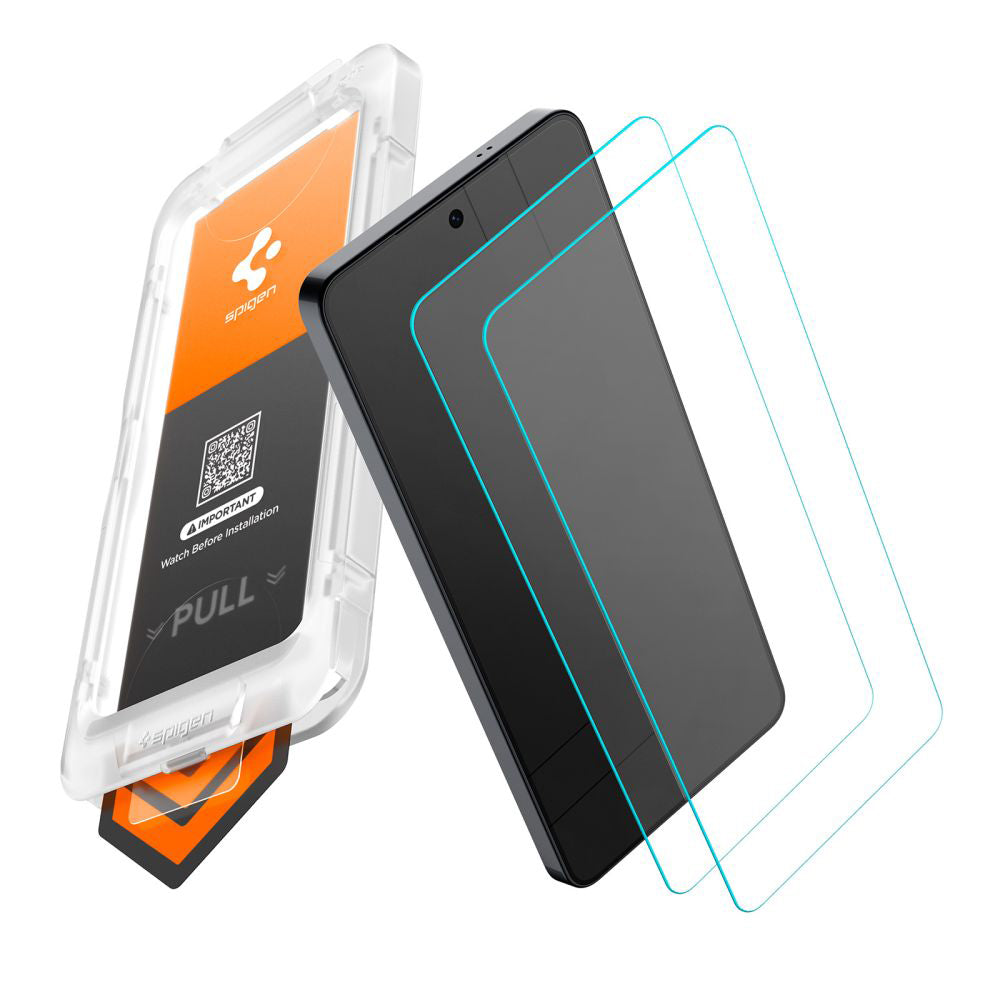 Folie de sticlă Spigen Glas.tR EZ Fit Pro HD pentru Samsung Galaxy S26 – 2 folii – imagine 9