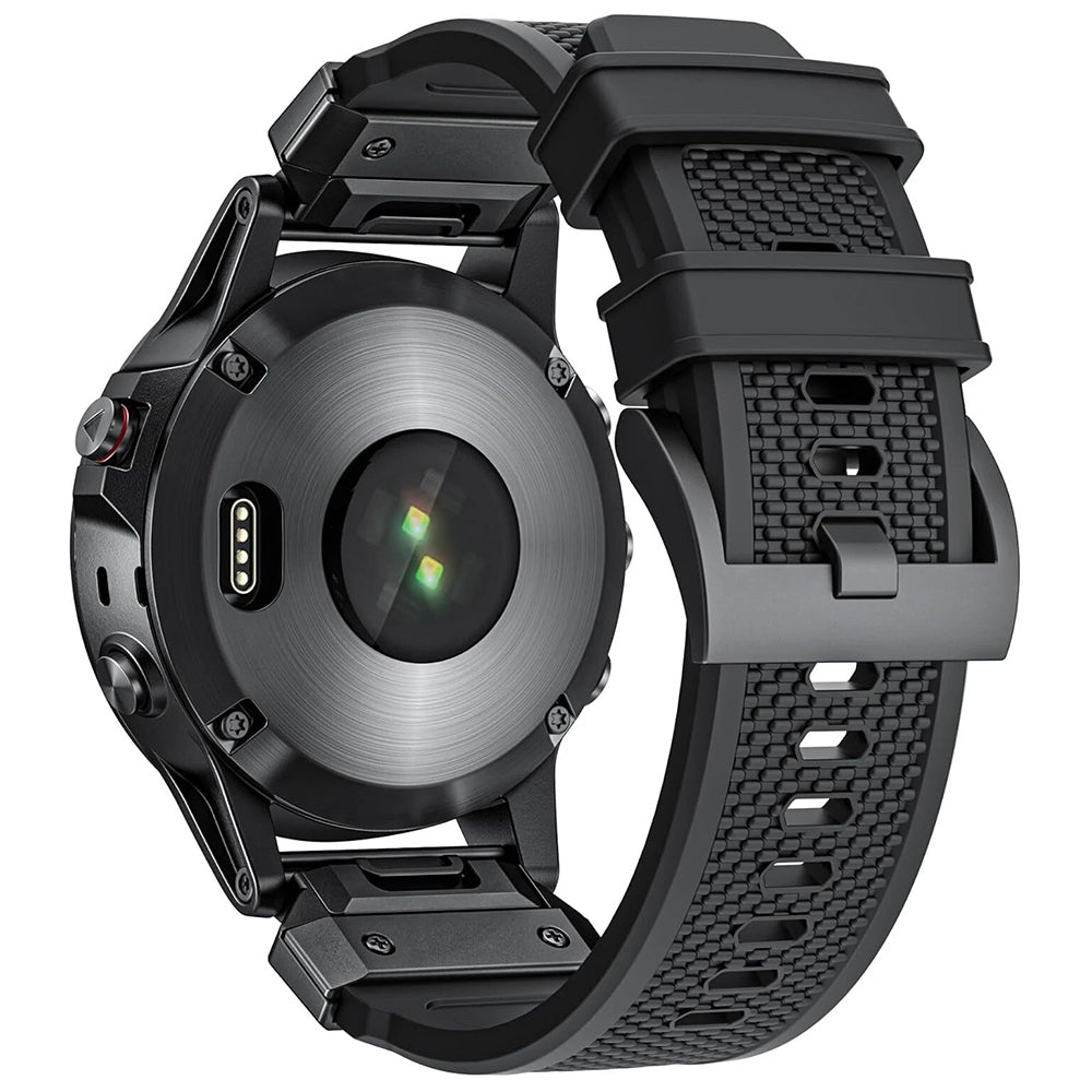 Curea Garmin Fenix 5/5 Plus 6/6 Pro/7 Techsuit W068, negru – imagine 2