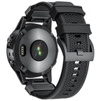 Curea Garmin Fenix 5/5 Plus 6/6 Pro/7 Techsuit W068, negru – imagine 2