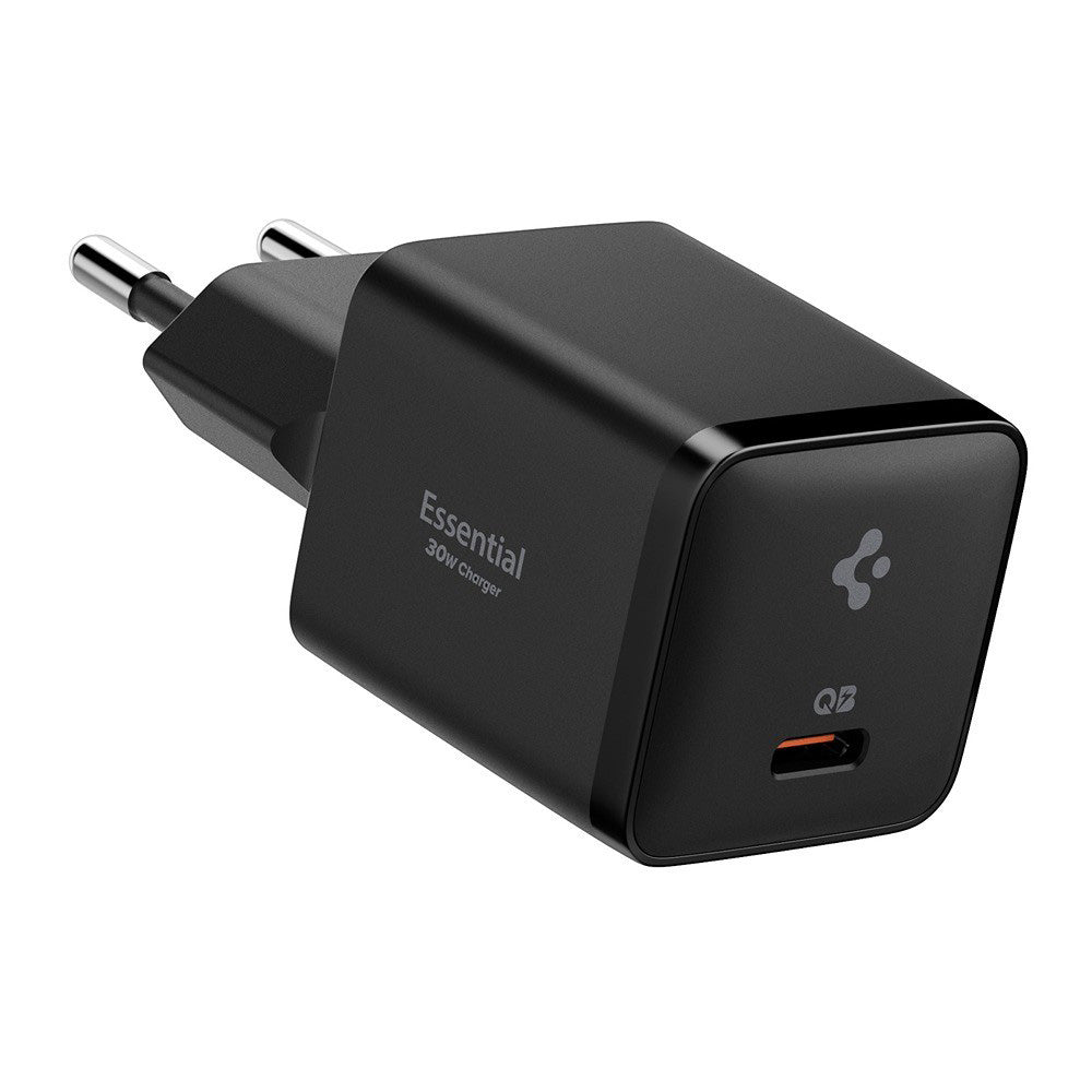 Încărcător Spigen Essential EE301EU USB-C 30W – Negru – imagine 1