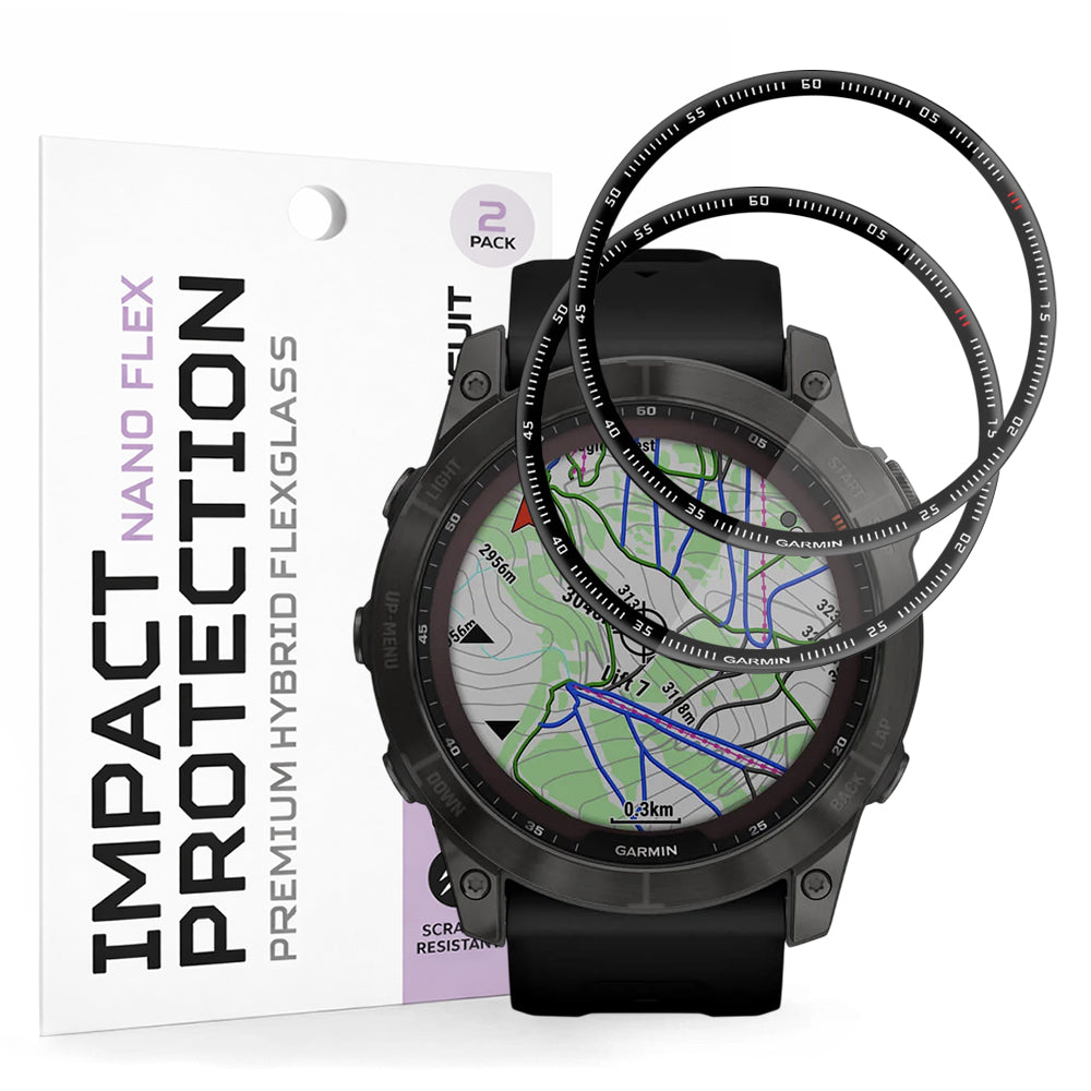 Folie Garmin Fenix 7X Techsuit Nano Flex, 2 buc. – imagine 1