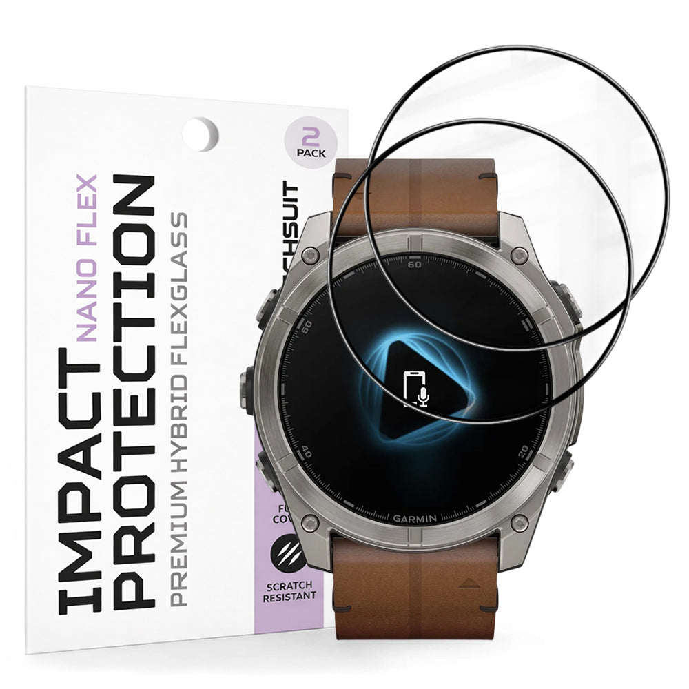 Folie Garmin Fenix 8/Fenix 8 Pro 51 mm Techsuit Nano Flex, 2 buc. – imagine 1