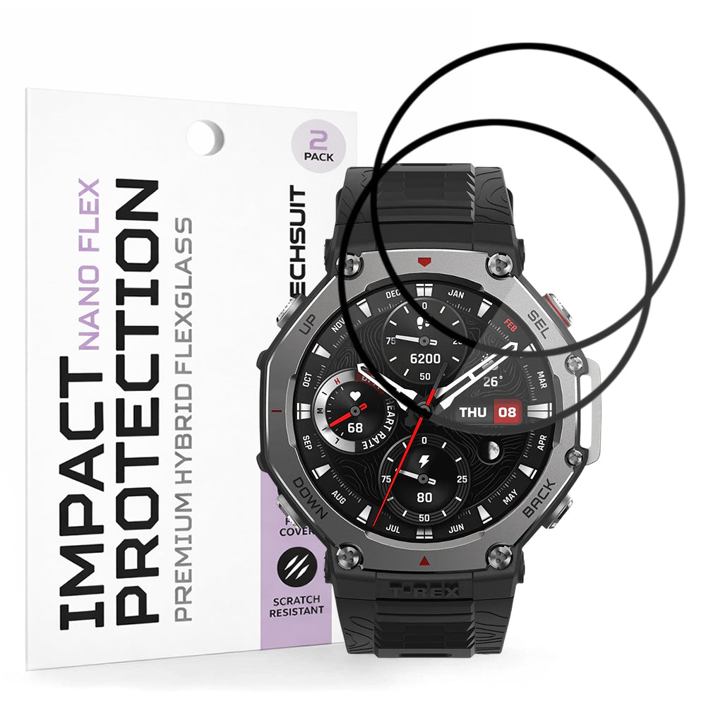Folie Amazfit T-Rex 3 Techsuit Nano Flex, 2 buc. – imagine 1