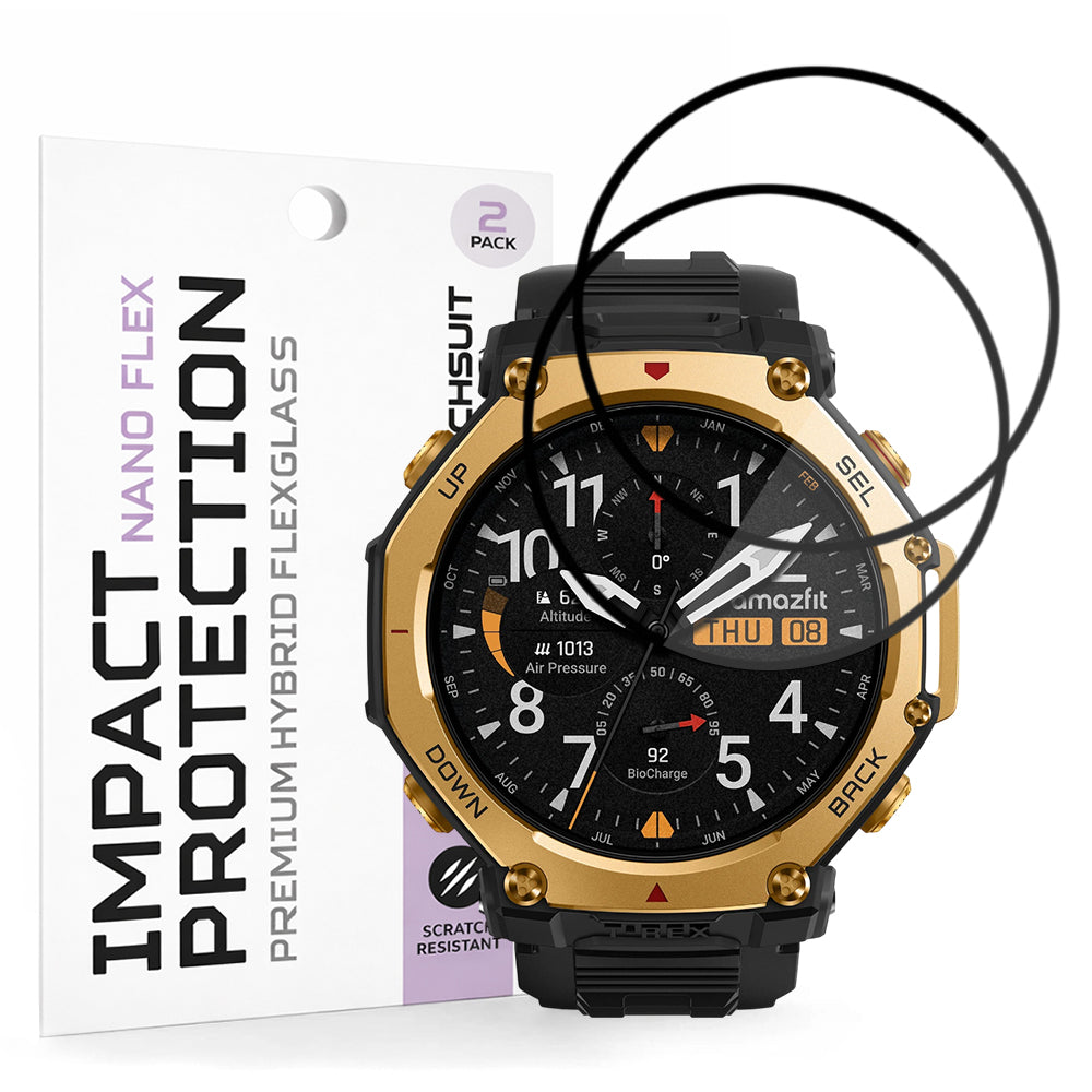 Folie Amazfit T-Rex 3 Pro 48 mm Techsuit Nano Flex, 2 buc. – imagine 1