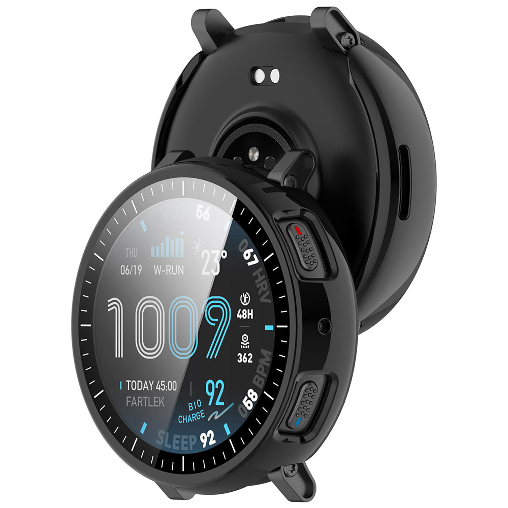 Husă cu folie Amazfit Active Max Techsuit Defense360 Pro, negru – imagine 2