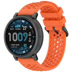 Curea Amazfit Active Max Techsuit W083, silicon, portocaliu – imagine 2