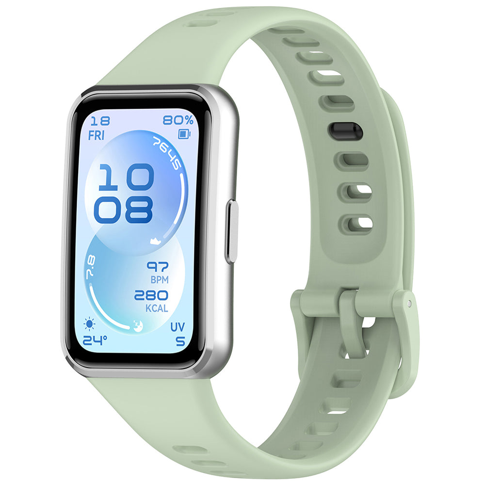 Curea Huawei Band 11/Band 11 Pro Techsuit W081, silicon, verde mentă – imagine 1