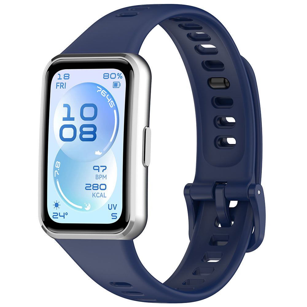 Curea Huawei Band 11/Band 11 Pro Techsuit W081, silicon, bleumarin – imagine 2