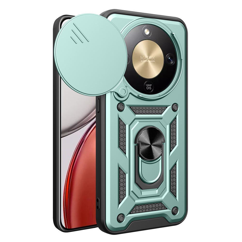 Husă Honor Magic8 Lite Techsuit CamShield, verde – imagine 1