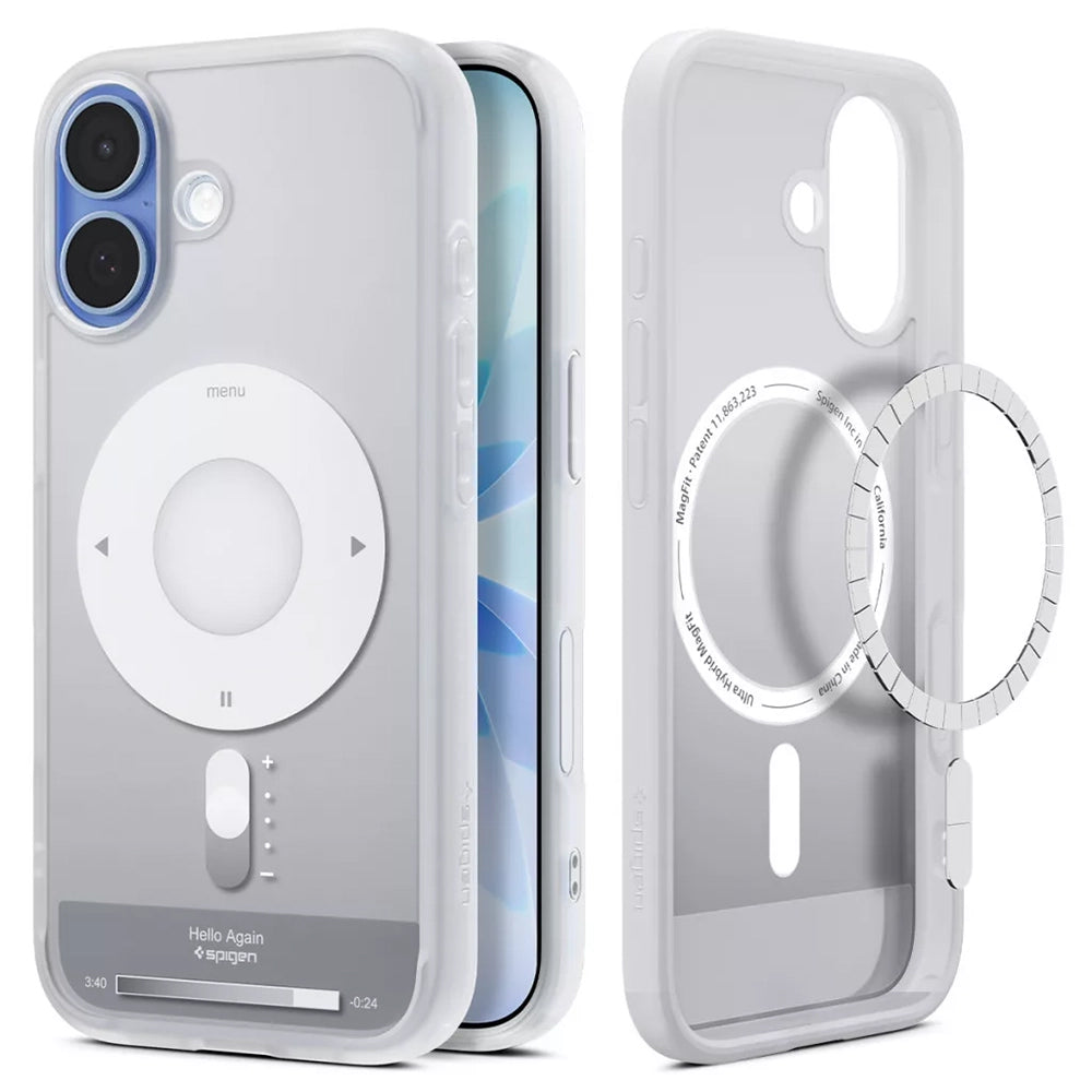 Husă Spigen Ultra Hybrid Classic MagSafe iPhone 17 – Argintiu – imagine 3