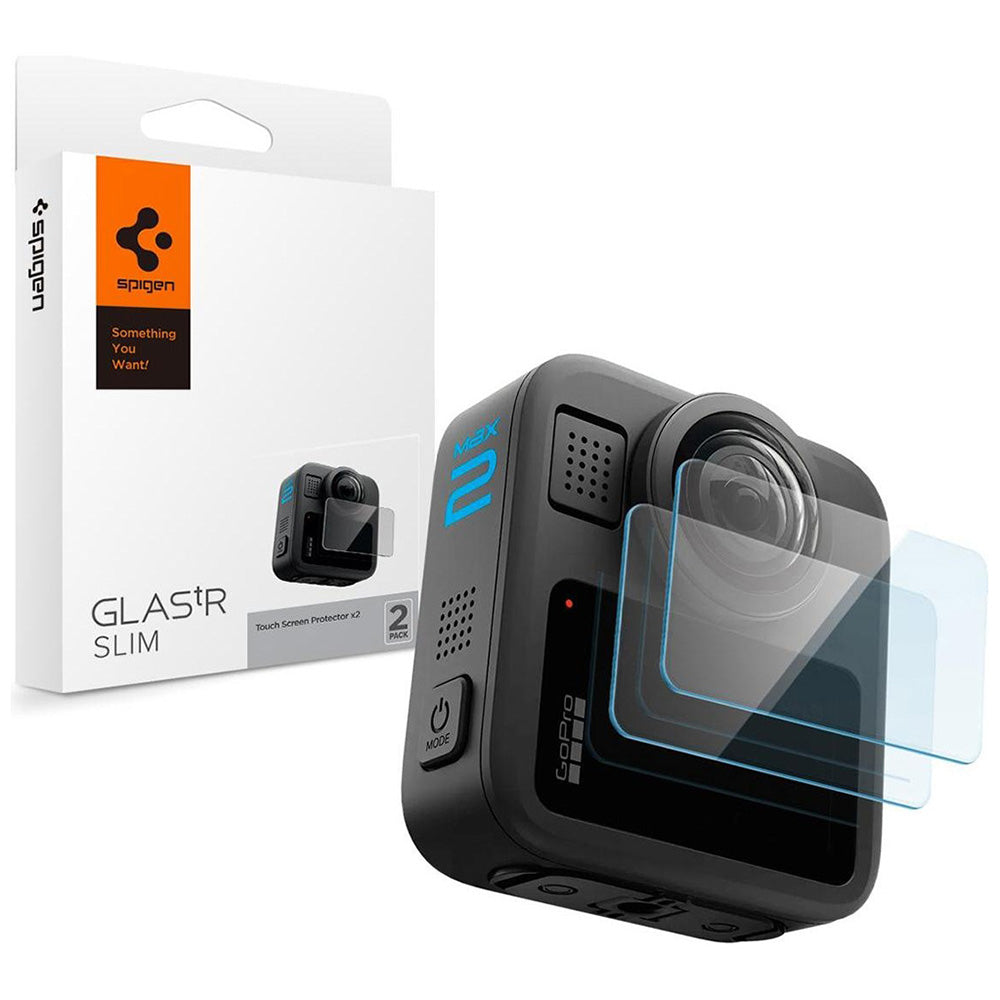 Folie de sticlă Spigen Glas.tR Slim pentru ecranul din spate GoPro MAX 2 – imagine 1