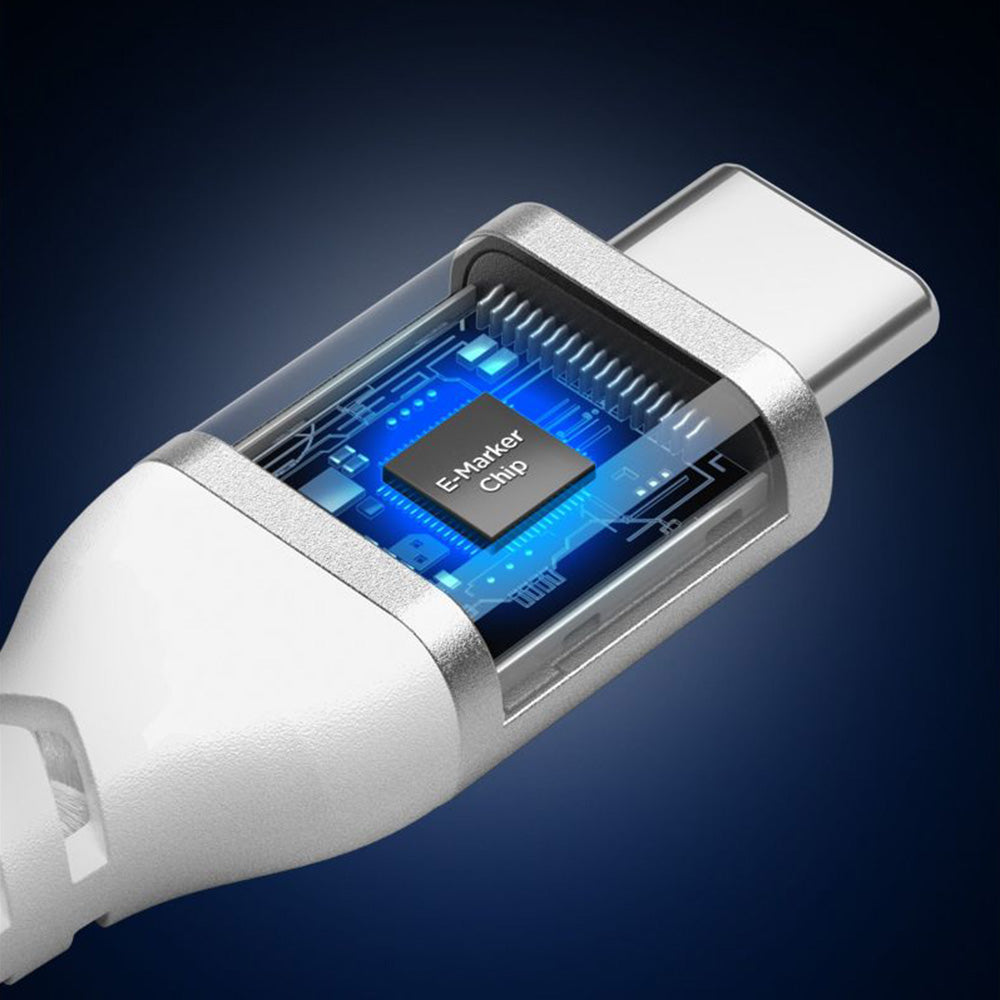 Cablu Spigen Essential EB10010CCA USB-C 100W 1 m – Alb – imagine 11