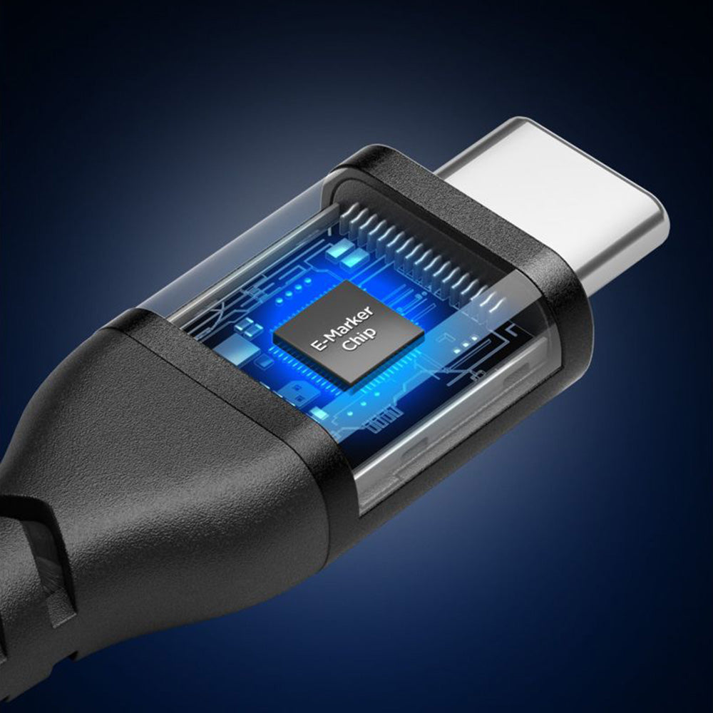 Cablu Spigen Essential EB10010CCA USB-C 100W 1 m – Negru – imagine 4