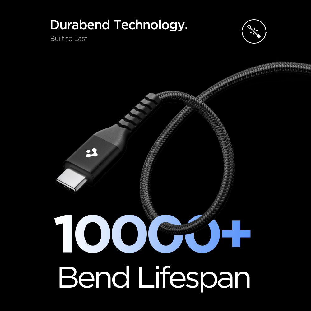 Cablu Spigen Essential EB10010CCA USB-C 100W 1 m – Negru – imagine 7
