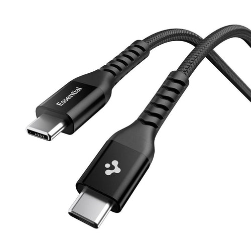 Cablu Spigen Essential EB10010CCA USB-C 100W 1 m – Negru – imagine 1