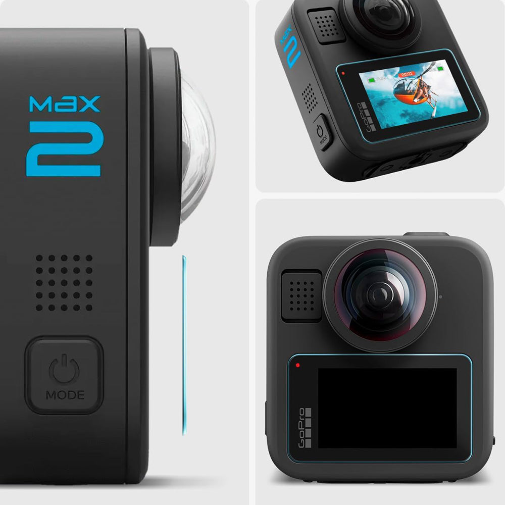 Folie de sticlă Spigen Glas.tR Slim pentru ecranul din spate GoPro MAX 2 – imagine 4