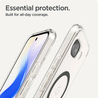 Husă Spigen Ultra Hybrid MagFit Pixel 10a – Transparent, inel grafit – imagine 7