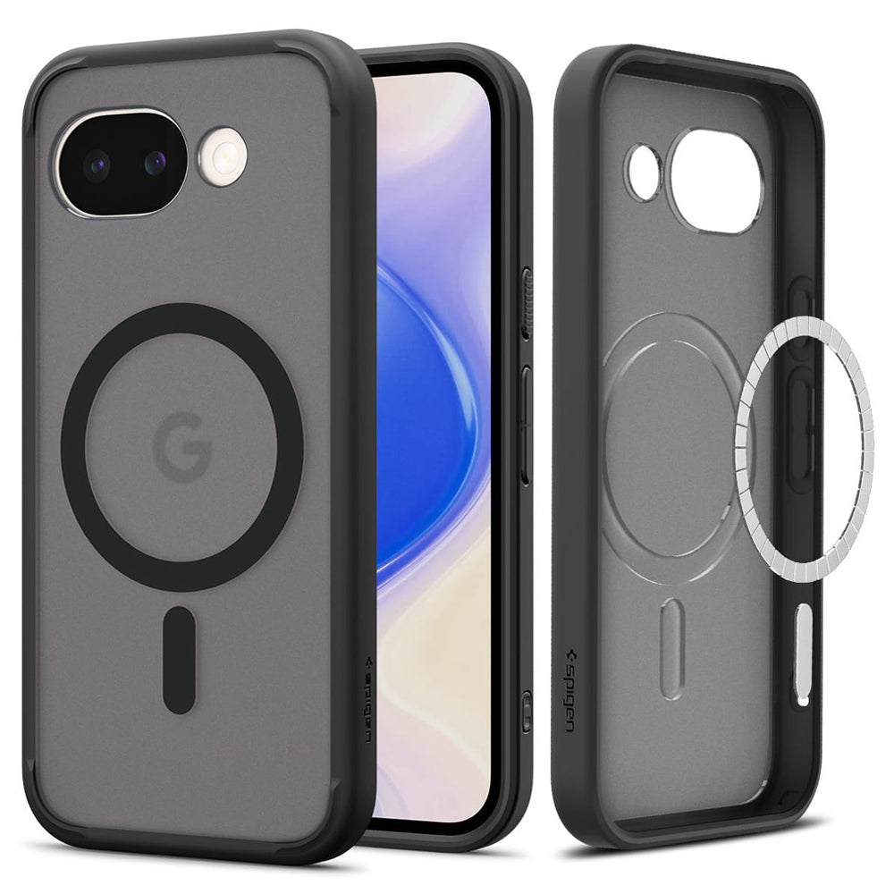 Husă Spigen Ultra Hybrid MagFit Pixel 10a – Negru mat translucid (Frost Black) – imagine 8