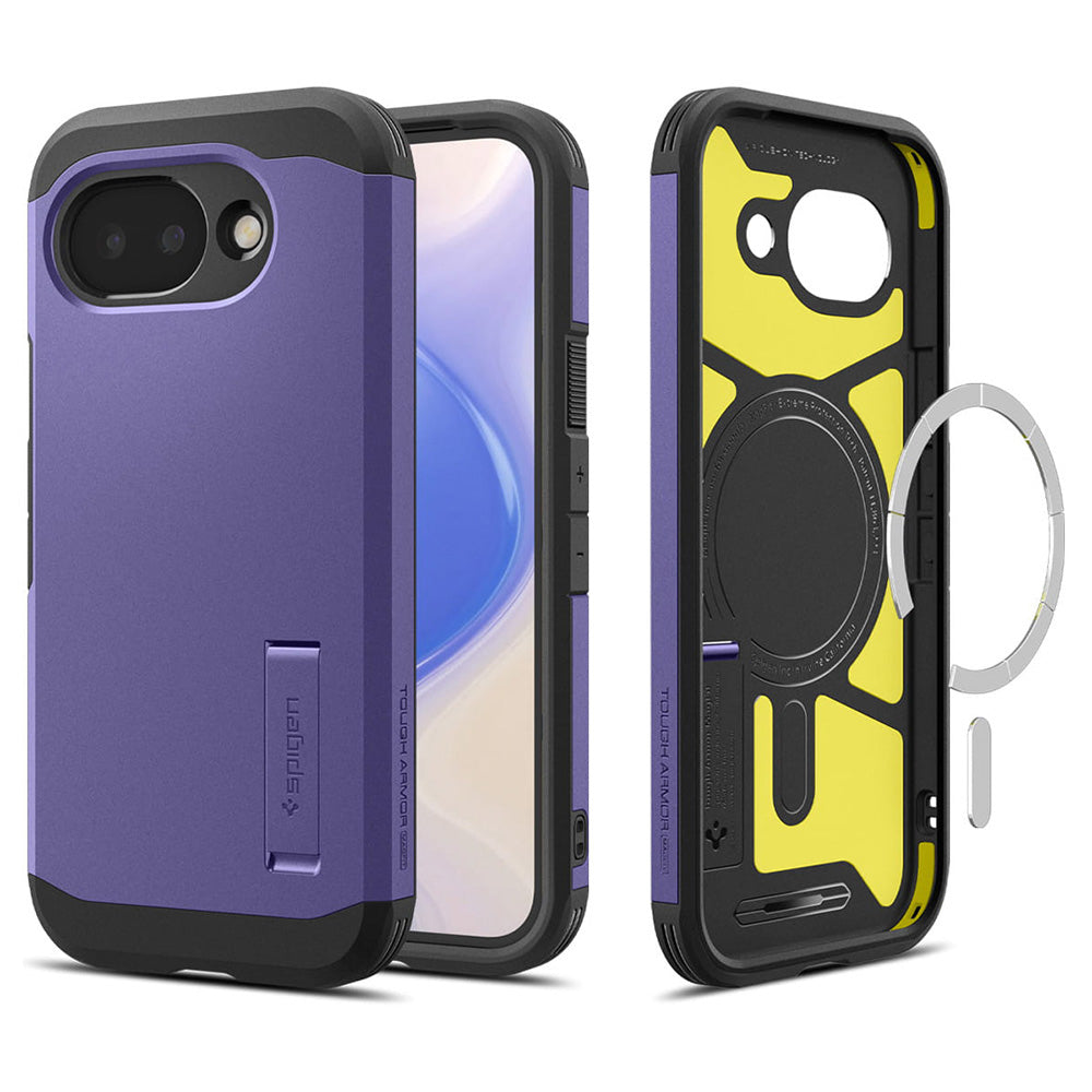 Husă Spigen Tough Armor MagFit Pixel 10a – Violet (Ash Violet) – imagine 8