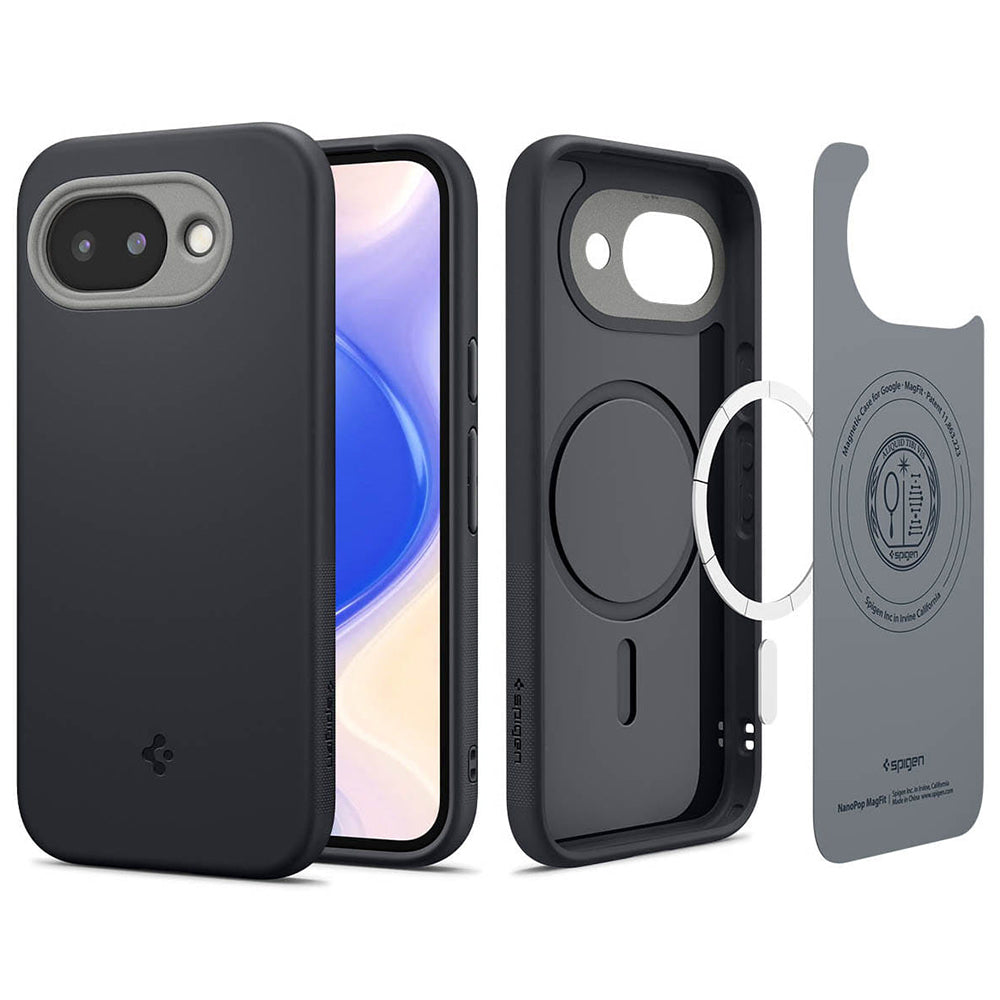 Husă Caseology Nano Pop MagFit Pixel 10a – Negru (Black Sesame) – imagine 1