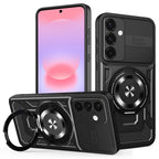 Husă Techsuit RuggedCam MagSafe cu stand Galaxy A37 5G – Negru – imagine 1