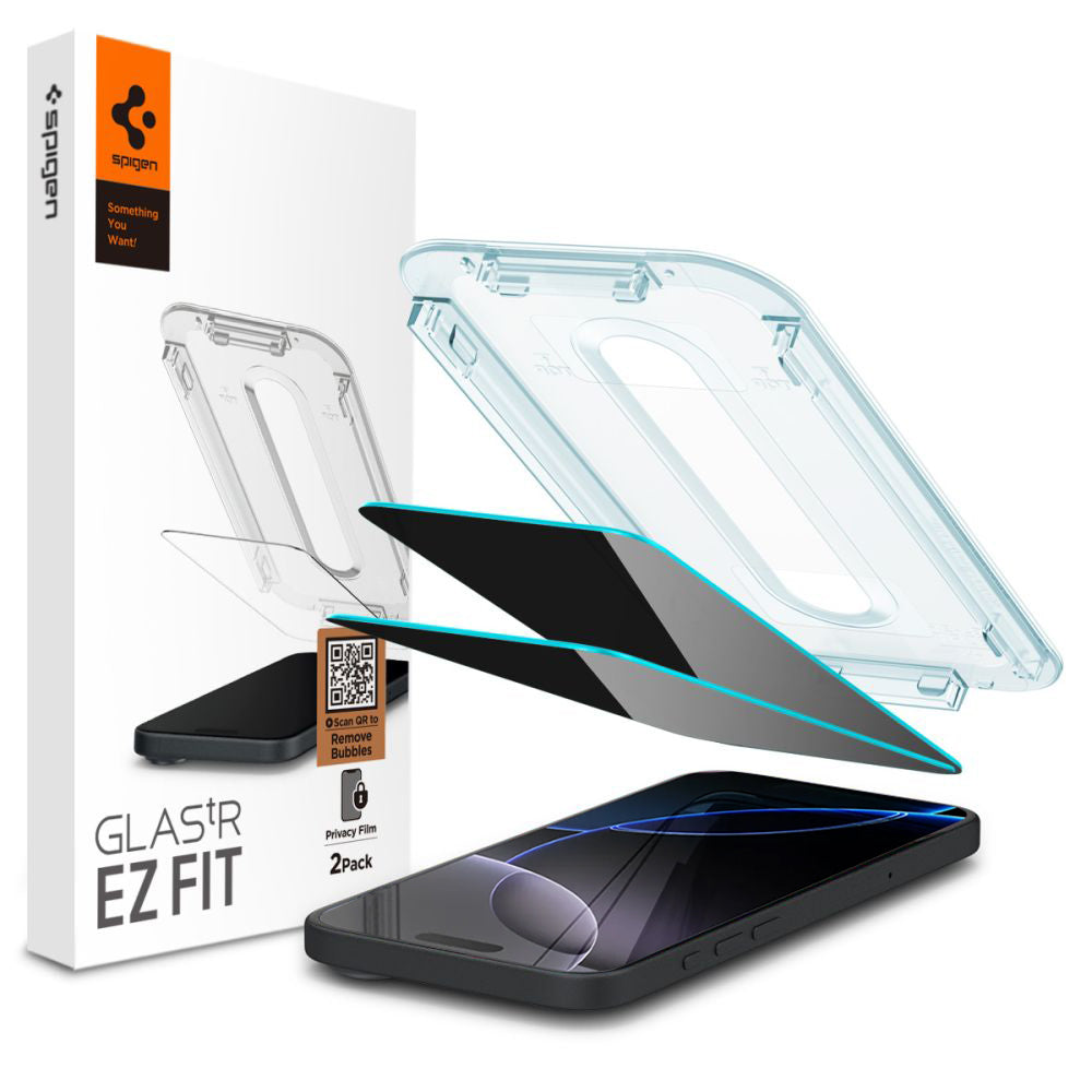 Folie privacy Spigen EZ Fit iPhone 17 Pro Max / 16 Pro Max, 2 buc. – imagine 1 din 7