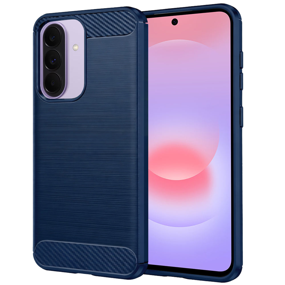 Husă Techsuit Carbon Silicone Galaxy A37 5G / A36 5G / A56 5G – Albastru – imagine 1