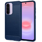 Husă Techsuit Carbon Silicone Galaxy A37 5G / A36 5G / A56 5G – Albastru – imagine 1