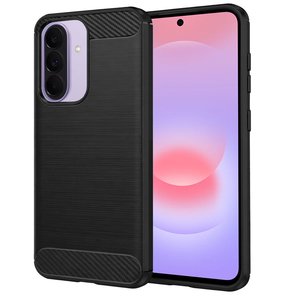 Husă Techsuit Carbon Silicone Galaxy A37 5G / A36 5G / A56 5G – Negru – imagine 2